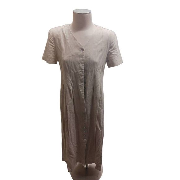 Orvis linen blend vintage Maxi dress - Picture 1 of 3